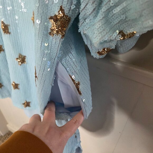 DRESSED IN LALA Shine So Bright Sequined Mini Dress - Picture 4 of 5